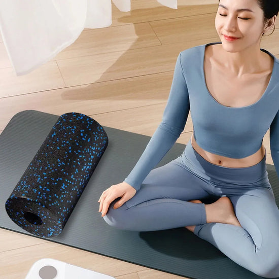 Foam Roller Exercise Roller High Density Muscle Roller Multi-Function EPP Hollow Massage Roller Non Slip for Yoga Pilates